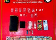 Gulung Jaringan Narkoba di Bayan, Satresnarkoba Polres Lombok Utara Ringkus 3 Pengedar di Tiga TKP Berbeda