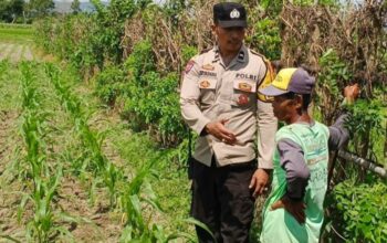 Polsek Labuapi Optimalkan Lahan untuk Ketahanan Pangan Nasional