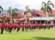 Meriah, Olahraga Bersama HUT Bhayangkara ke-80 di Polres Lombok Barat