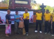 Sambut Hari Bhayangkara ke-80, Polres Lombok Barat Gelar Aksi Bhakti Sosial di Pura Segare Lingsar
