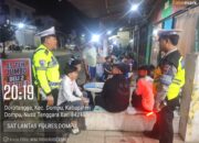 Blue Light Patrol dan Strong Point Malam, Sat Lantas Polres Dompu Hadir Jaga Keamanan dan Kelancaran Arus Lalu Lintas