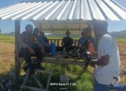 Bhabinkamtibmas dan Babinsa Desa Adu Dampingi Warga Persiapkan Lahan Tanam, Perkuat Ketahanan Pangan Nasional
