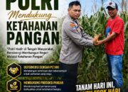 Dukung Asta Cita Presiden RI, Bhabinkamtibmas Polsek Kenduruan Polresta Tuban Cek Perkembangan Tanaman Jagung Milik Warga