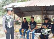 Melalui Program Satlantas Menyapa, Unit Kamsel Satlantas Polres Bima Kabupaten Edukasi Warga Tertib Berlalulintas