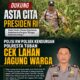 Dukung Asta Cita Presiden RI, Polisi RW Polsek Kenduruan Polresta Tuban Cek Lahan Jagung Warga