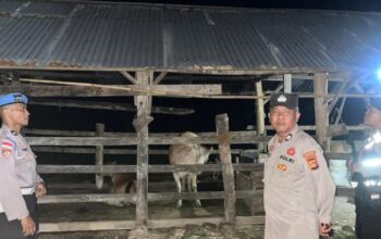 Tekan Potensi Kriminalitas Dini Hari, Polsek Sekotong Sambangi Pemukiman Warga Dusun Bertong