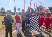 Amankan 88 Regu Pelajar, Kapolsek Buer Kawal Ketat Lomba Gerak Jalan Tepat Waktu Tingkat SD dan SMP