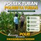 Polsek Tuban Bersama Petani Dukung Swasembada Pangan untuk Indonesia Maju